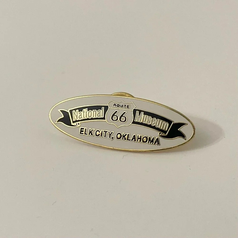 Vtg Route 66 National Museum Elk City Oklahoma Lapel Pin